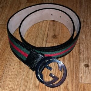Green Gucci Belt